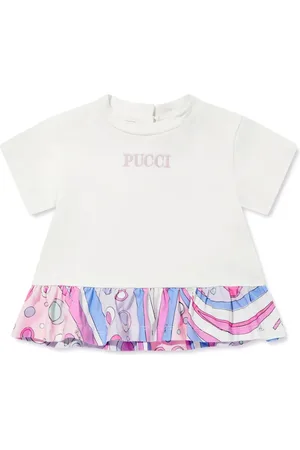 PUCCI Junior Logo-embroidered dress