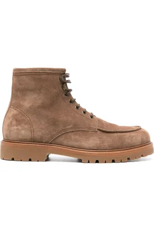 Brunello Cucinelli Suede lace-up ankle boots