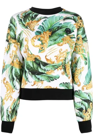 Philipp Plein Floral-print cotton sweatshirt