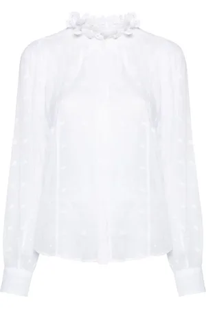 Isabel Marant Terzali floral-embroidered blouse