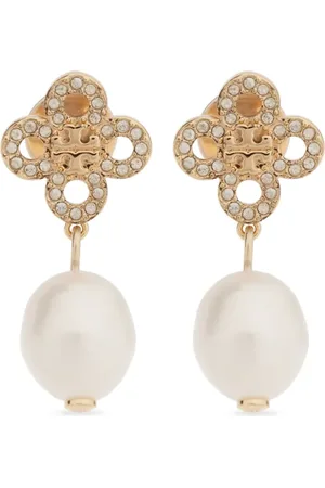Tory Burch Pearl-embellished drop earrings