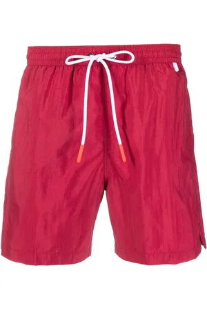 ISAIA Contrast drawstring swim shorts