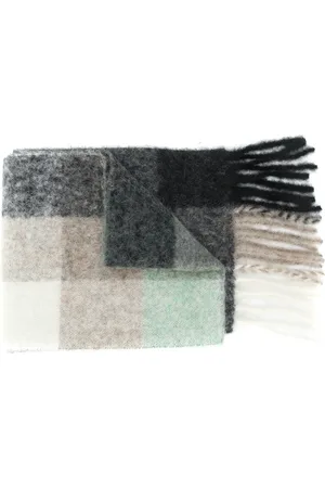 Acne Studios Checked mohair-blend scarf