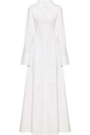 VALENTINO GARAVANI Buttoned poplin dress