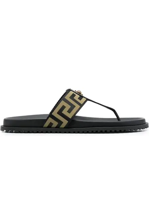 VERSACE Medusa Greca-pattern flip flops