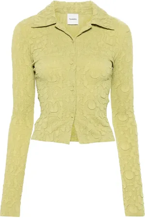 Nanushka Textured button-up blouse
