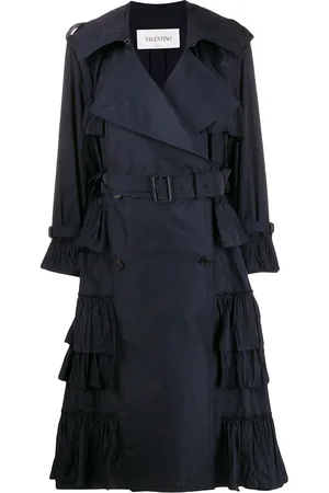 VALENTINO GARAVANI Double-breasted tiered trench coat