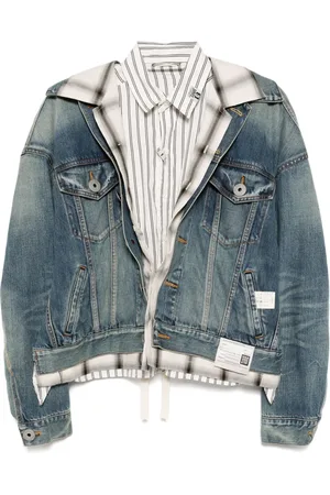 Maison Mihara Yasuhiro Backless triple layered denim jacket