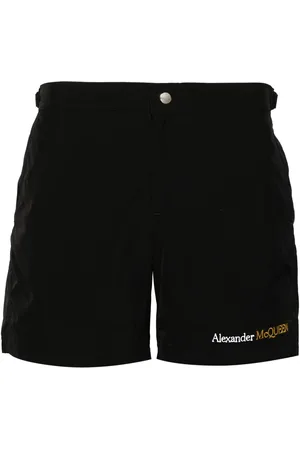 Alexander McQueen Logo-embroidered swim shorts