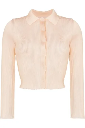 OUR LEGACY Mazzy button-up ribbed-knit polo top