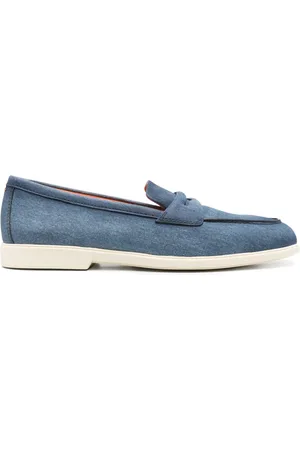 santoni Malibu leather loafers