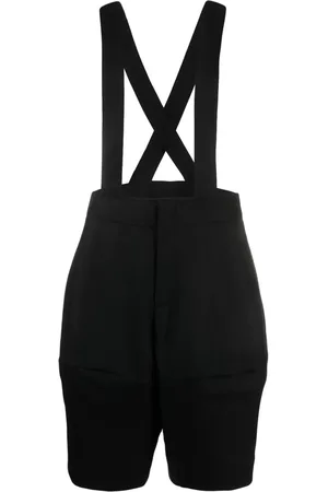 Comme des Garçons Wool suspender shorts