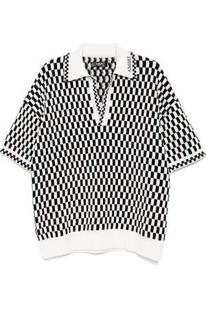AMIRI Checkered polo jumper
