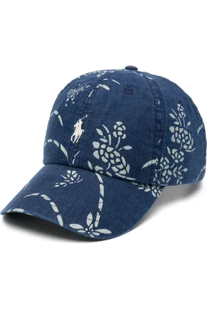 Ralph Lauren Floral-print linen cap