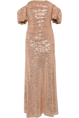 Needle & Thread Sunbeam Valentina off-shoulder gown
