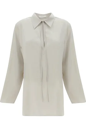 The Row Malon silk blouse