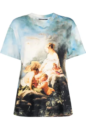 Roberto Cavalli Graphic-print cotton T-shirt