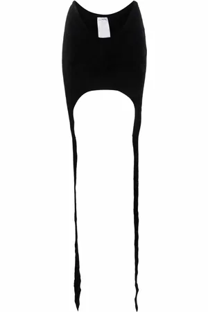 Balmain Asymmetric velvet miniskirt