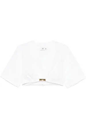 Elisabetta Franchi Logo-detail blouse