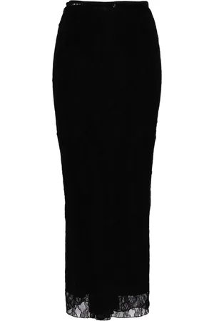 Dolce & Gabbana High-waisted lace pencil skirt