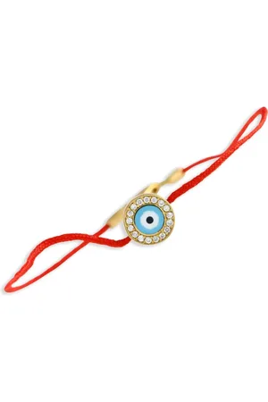 Aaron Basha 18K yellow Evil Eye diamond bracelet