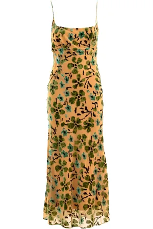 Staud Floral-print midi dress