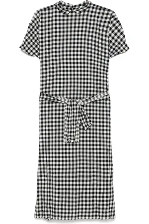 DANIELA GREGIS Gingham-pattern midi dress
