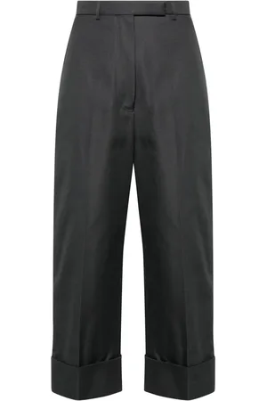 Thom Browne High-waisted canvas trousers