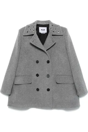 Msgm Metal eyelet detail coat