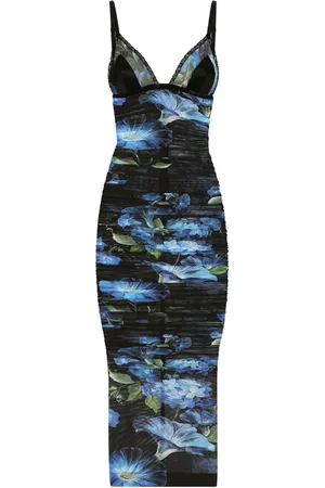 Dolce & Gabbana Floral-print V-neck dress