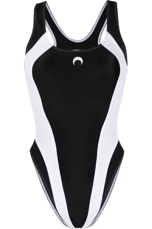 Marine Serre Crescent moon-print swimsuit
