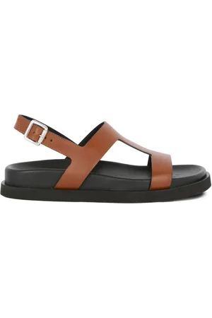 Guglielmo Rotta Thea cross-strap leather sandals