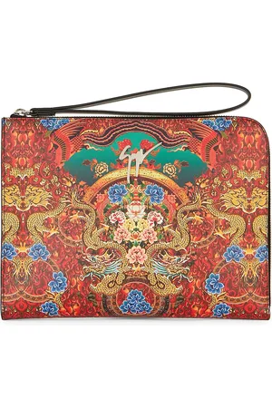 Giuseppe Zanotti Fabian leather clutch