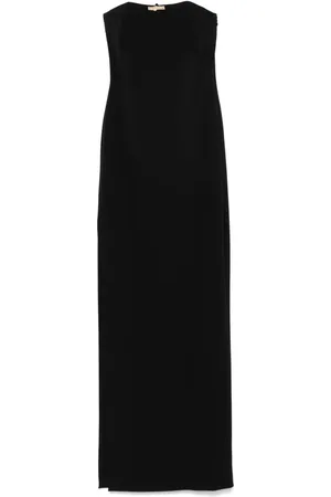 Elisabetta Franchi Jewel-detail crepe maxi dress