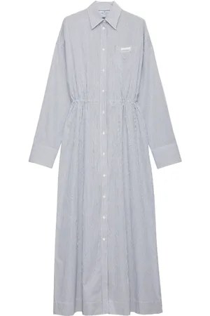 Prada Striped poplin dress