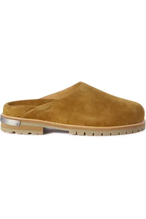 OFF-WHITE Metal Logo suede loafers