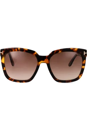 Tom Ford Tortoiseshell oversized sunglasses