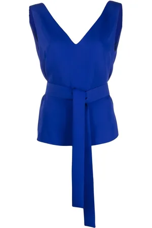P.A.R.O.S.H. Tie-waist sleeveless blouse
