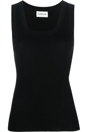 P.A.R.O.S.H. Cipria ribbed-knit tank top