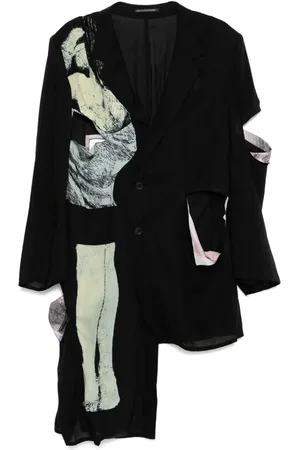 YOHJI YAMAMOTO Graphic-print blazer