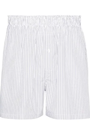 Maison Margiela Striped cotton shorts
