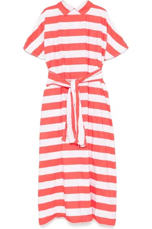 DANIELA GREGIS Striped midi dress