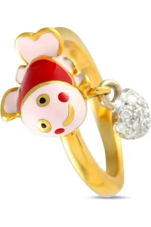 Aaron Basha 18K yellow Clown Fish diamond ring
