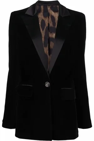 Philipp Plein Crystal-embellished velvet blazer