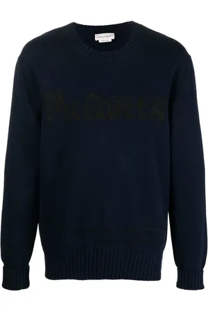 Alexander McQueen Intarsia-knit logo sweater