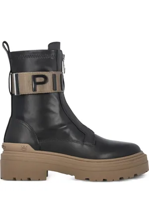 Pinko Mia logo-strap ankle boots