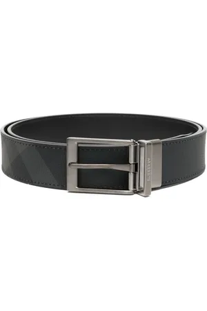 Burberry Reversible check-print leather belt