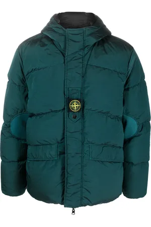 Stone Island Compass-motif down puffer jacket