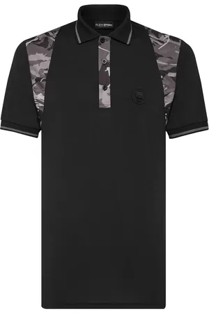 Philipp Plein Logo-patch cotton polo shirt