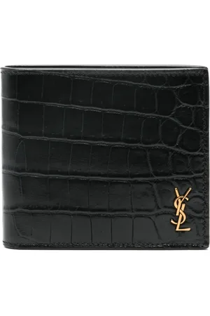 Saint Laurent Tiny Cassandre East/West leather wallet